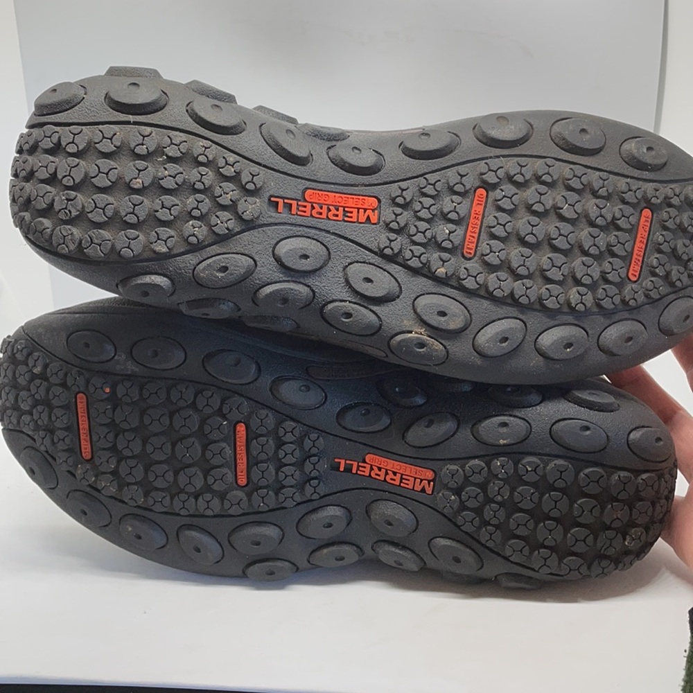 Merrell Jungle Moc Alloy Hard Toe Suede Slip On Work Shoes 9.5 - Picture 4 of 5